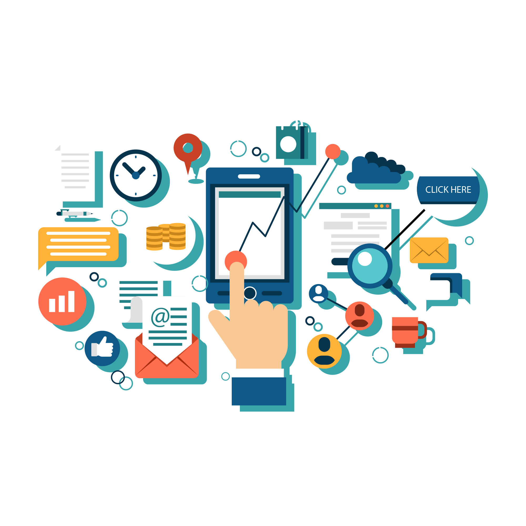 63783 media business marketing digital illustration strategy social